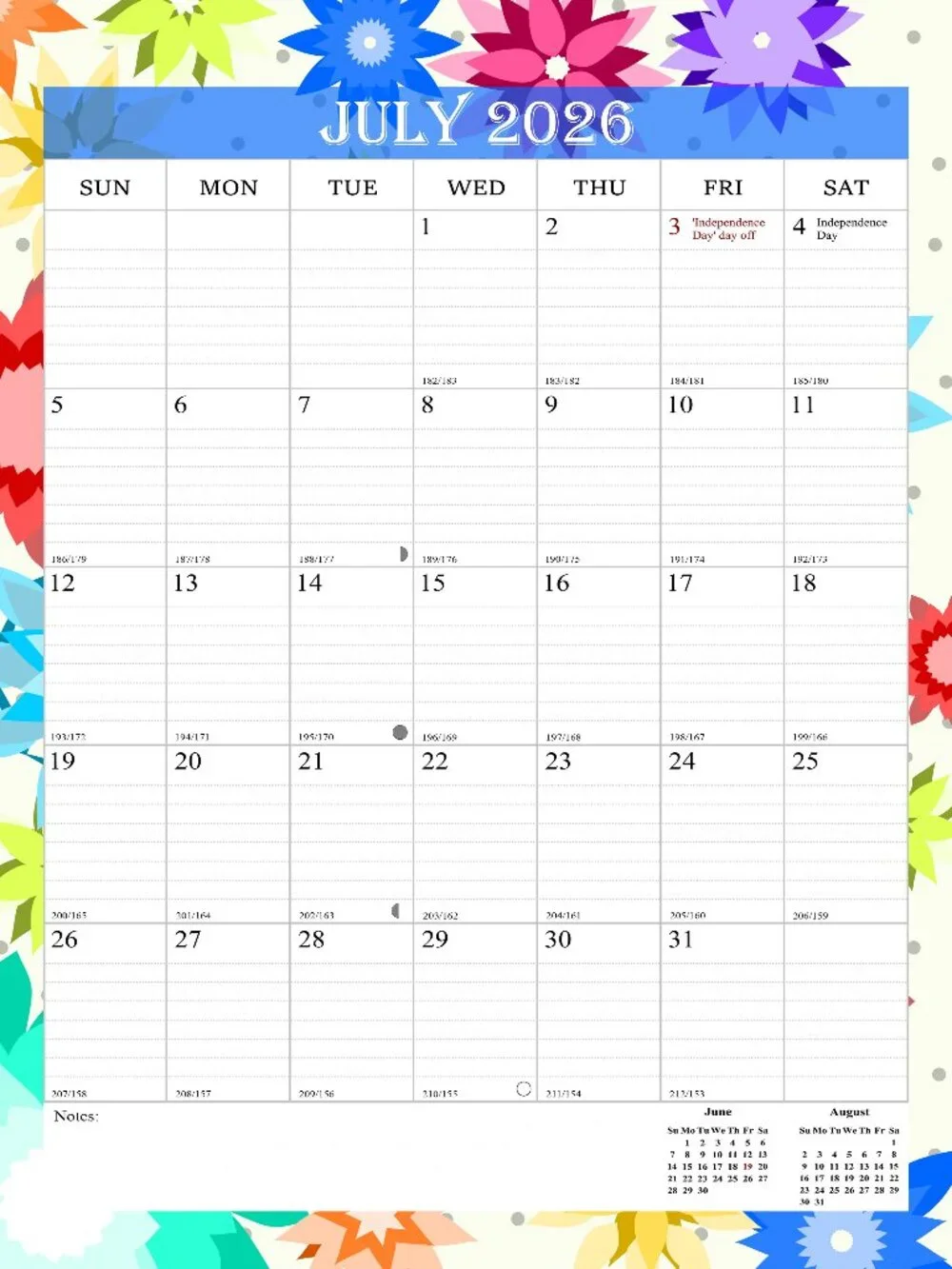 2026-2027 Wall Calendar Spiral-bound Twin-Wire Binding - 18 Months 8.5
